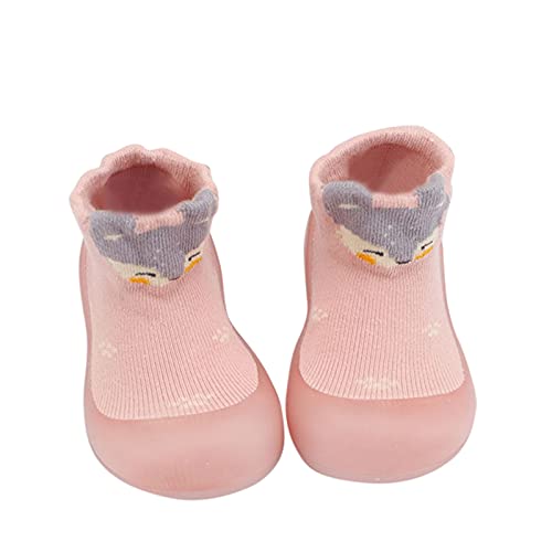 Gyaimxfu Puschies Barfußschuhe Baby, rutschfeste Niedlicher Cartoon rutschfeste Niedlicher Cartoon Stricken Kinderschuhe Anti-Rutsch-Socke Schuhe Weicher Babybodenschuhe Baby Socken 0-3 Y von Gyaimxfu