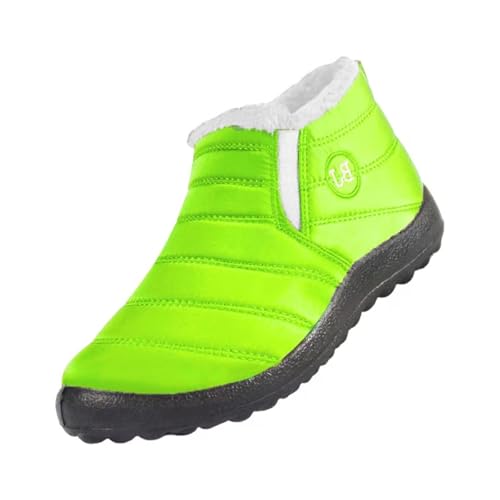 Gyaimxfu Schneestiefel Damen Winterstiefel Damen Wasserdicht Winterstiefel Für Damen Warm Fell Gefütterte Winterboots Damen Stiefeletten Kurzschaft Stiefel Rutschfeste Bequem Schneestiefel von Gyaimxfu