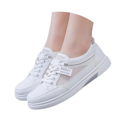 Gyaimxfu Trachtenschuhe Damen Spitzen Dirndl Schuhe Mesh Flache Turnschuhe Weiße Sneaker Leichte Bequem Sommerschuhe Stoffschuhe Elegant Trachten Brautschuhe für Oktoberfest und Festival 36-42 Gyaimxfu Trachtenschuhe Damen Spitzen Dirndl Schuhe Mesh Flache Turnschuhe Weiße Sneaker Leichte Bequem Sommerschuhe Stoffschuhe Elegant Trachten Brautschuhe für Oktoberfest und Festival 36-42 von Gyaimxfu