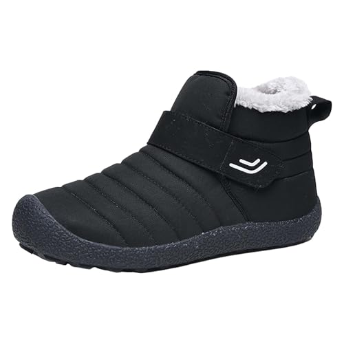 Gyaimxfu Winter Barfußschuhe Damen Herren Winterstiefel Wasserabweisend Warm Gefüttert Winterschuhe Für Damen Herren Bequem Winterstiefel Traillaufschuhe Mit Breite Zehenbox von Gyaimxfu