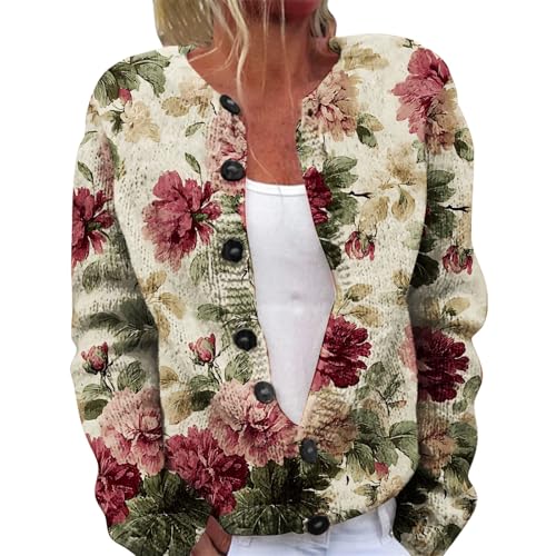 Kurze Strickjacke Damen Sommer Elegant Cardigan Langarm Jacke Vorne Offen Herbstjacke Leichte Damen Festlich Sommerjacke Bolerojacke Casual Kurz Trachtenjacke V Ausschnitt Strickmantelmit Knöpfen 2 von Gyaimxfu
