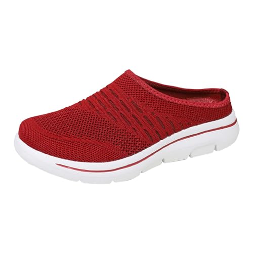 Orthopädische Hausschuhe Damen, Sandalen Vorne Geschlossen Mit Fußbett Ergonomische Schuhe Weite H Hausschuhe Sommer Slip on Atmungsaktive Sabots Breite Füße Krankenschwester Schuhe Pantoletten 1 von Gyaimxfu