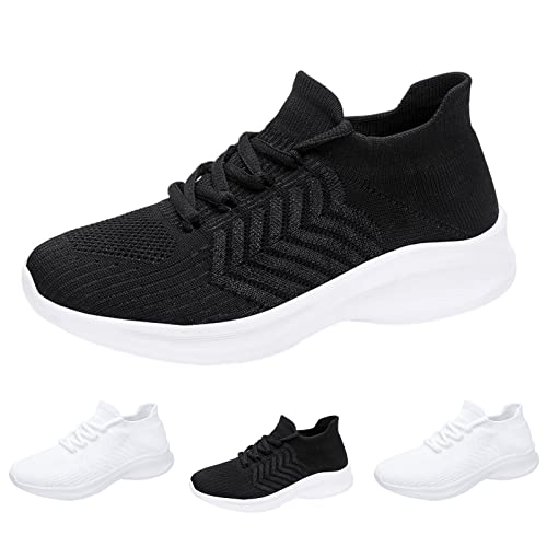 Orthopädische Schuhe Damen Sneaker Bequeme Krankenschwester Schuhe Leicht Turnschuhe Anti-Rutsch Atmungsaktives Vermascht Walkingschuhe Outdoor Fitness Erhöhte Dämpfung Und Entlastung Der Füße von Gyaimxfu