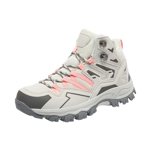 Trekkingschuhe Damen Wasserdicht Sneaker Outdoor Schuhe Breite Füße Bergschuhe Trailrunning Walkingschuhe Atmungsaktiv Hiking Shoes rutschfeste Bergschuhe Wanderstiefel von Gyaimxfu