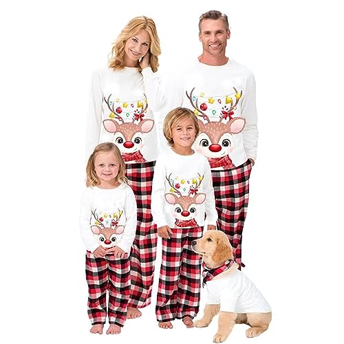 Weihnachts Pyjama Set- Weihnachts Pyjama Hose Partner, Winter Xmas Schlafanzug Schlafanzug Weihnachten Partner Weihnachten Schlafanzug Familie- Familie Eltern Kind Baby Junge Mädchen Hausanzug-1 von Gyaimxfu