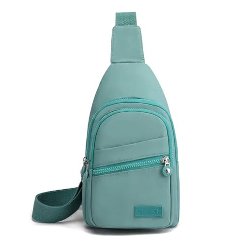 Gyios Brusttasche Damen Taillenpacktaschen Für Frauen Nylon Fanny Packs Lässige Frauen -Brust -Taschen Mann Gürtelbeutel Reisetasche Sportbörsen Taschen Tasche-hellgrün von Gyios