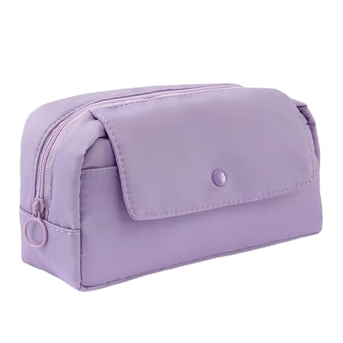 Gyios FedermäPpchen 2 Stück Große Kapazität Bleistift Fall, Ästhetische Zurück Zur Schule Fall Für Make-up Tasche Und Schreibwaren Organizer-violett von Gyios