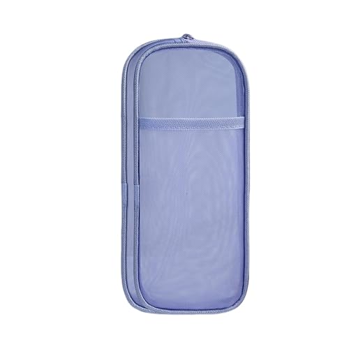 Gyios FedermäPpchen 3 Pack Transparente Mesh -prüfungsstift -Fall Mit Fächern Für Mädchen, Schulbüro -College -Studenten-blau von Gyios
