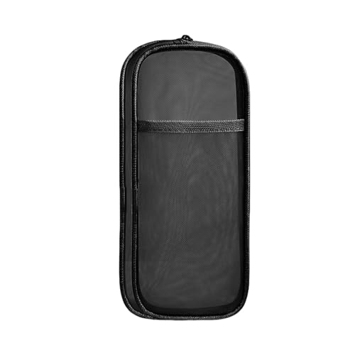 Gyios FedermäPpchen 3 Pack Transparente Mesh -prüfungsstift -Fall Mit Fächern Für Mädchen, Schulbüro -College -Studenten-schwarz von Gyios