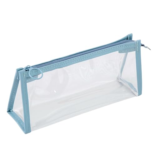 Gyios FedermäPpchen 5 Pcs Clear Bleistiftfall Für Die Prüfung Großer Kapazität Bleistift Fall Klar, Transparente Stiftbox-blau von Gyios