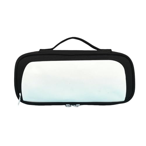 Gyios FedermäPpchen Bleistifthülle Große Kapazität Mit Fächern Griff, Tragbare Beutel Pen Tasche Schreibwaren Aufbewahrung Organizer-schwarz von Gyios