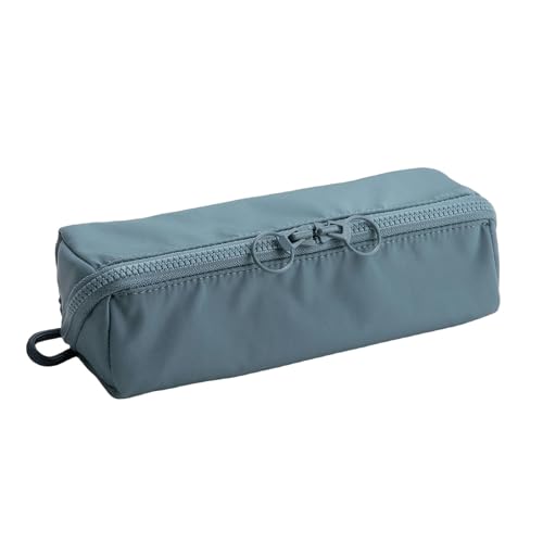 Gyios Mäpchen Solid Color Pen Case Große Kapazität Studenten Schreibwarenpench-blau-19,5 * 5 * 5 cm von Gyios