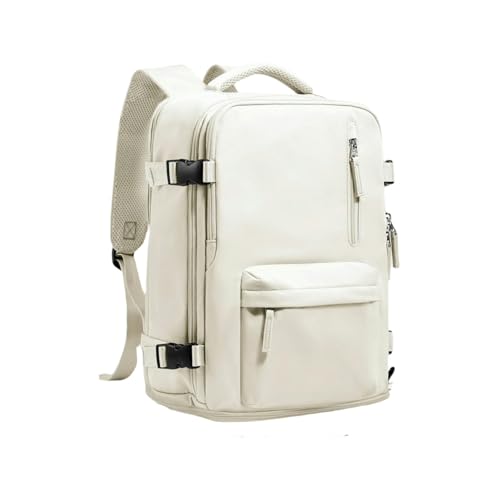 Gyios Rucksack Flugzeug Genehmigt 40x30x20 Für Kurze Entfernungen Kabinentasche Reise Handgepäck-beige von Gyios
