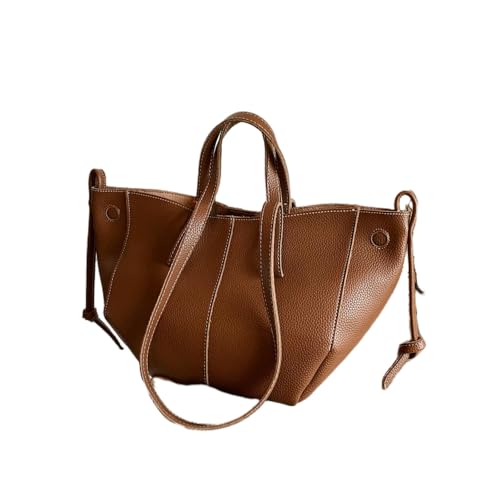Gyios Schultertasche Damen Kleines Nischendesign Große Kapazität Pendlertasche Für Frauen 2024 Neues Herbst Retro Fashion Handtasche Vielseitige Tasche Tasche-braun von Gyios
