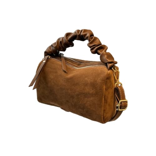 Gyios Schultertasche Damen Maillard Small Square Bag Herbst Und Winter Mode All-match-kissenbeutel Große Kapazität Pendler Schulter-messenger-tasche-braun von Gyios