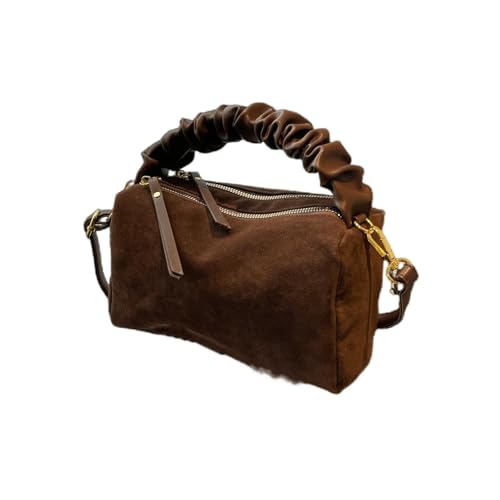 Gyios Schultertasche Damen Maillard Small Square Bag Herbst Und Winter Mode All-match-kissenbeutel Große Kapazität Pendler Schulter-messenger-tasche-kaffeefarbe von Gyios