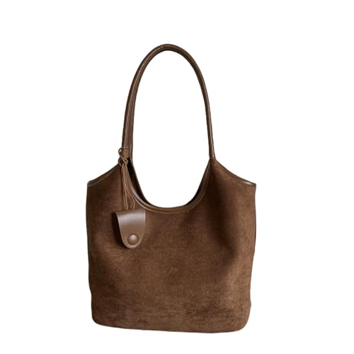 Gyios Schultertasche Damen Minimalistische Tasche Herbst Retro Lazy Style Achsel-braun von Gyios