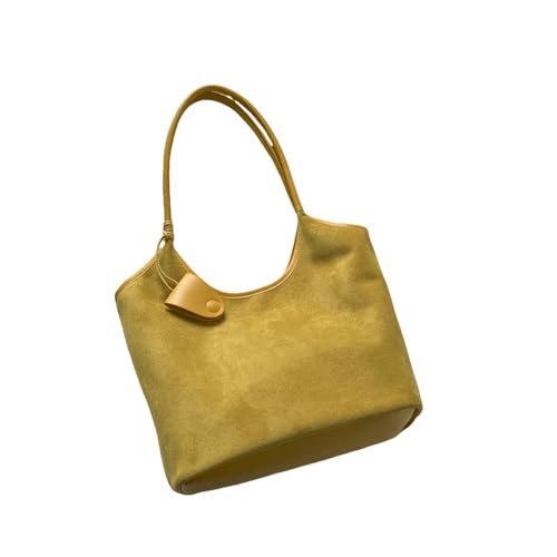 Gyios Schultertasche Damen Minimalistische Tasche Herbst Retro Lazy Style Achsel-gelb von Gyios
