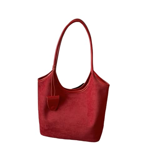 Gyios Schultertasche Damen Minimalistische Tasche Herbst Retro Lazy Style Achsel-rot von Gyios