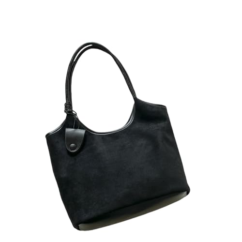 Gyios Schultertasche Damen Minimalistische Tasche Herbst Retro Lazy Style Achsel-schwarz von Gyios