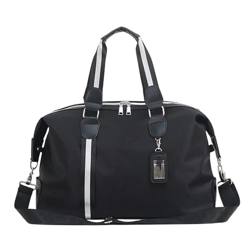 Gyios Sporttasche Herren Großkapazitäts Reisetaschen Umhängetasche Für Frauen Männer Handgepäck Duffel Bag Handtasche Crossbody Tasche-schwarz von Gyios