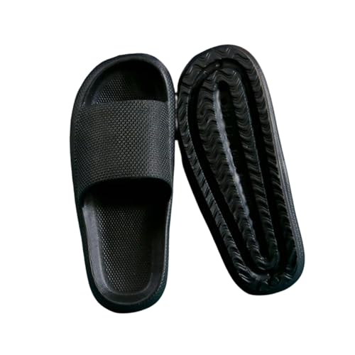 Gyios hausschuhe Eva Plattform Männer Pantoffeln Neue Wolke Weiche Sohle Rutschschutz Schlafzimmer Gemütlich Zuhause Strandrutschen-schwarz-36-37 von Gyios