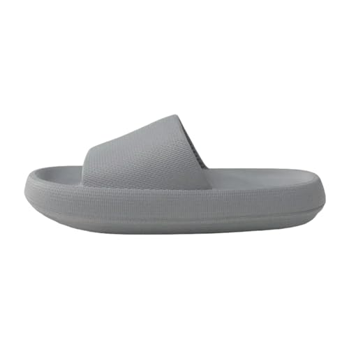 Gyios hausschuhe Eva Plattform Pantoffeln Weiche Mode Anti-rutsch Sommerhaus Rutschrutschen Badezimmer Duschsandalen Für Männer Und Frauen-grau-42-43 von Gyios