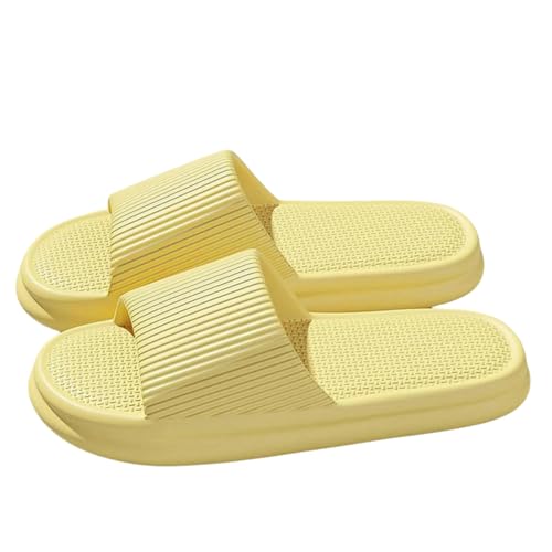 Gyios hausschuhe Frauen Eva Pantoffeln Weiche Sohle Kissen Rutschen Sommer Strand Rutschschutz Zuhause Badezimmer Flip Flops-gelb-36-37 Gyios hausschuhe Frauen Eva Pantoffeln Weiche Sohle Kissen Rutschen Sommer Strand Rutschschutz Zuhause Badezimmer Flip Flops-gelb-36-37 von Gyios
