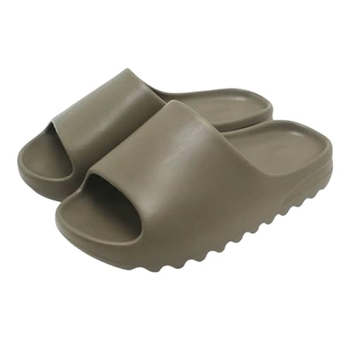 Gyios hausschuhe Leichte Sommer Pantoffeln Männer Frauen Indoor Eva Hohe Weiche Bottom Open Toe Trend Slides Strandschuhe Zuhause-braun-38-39 von Gyios