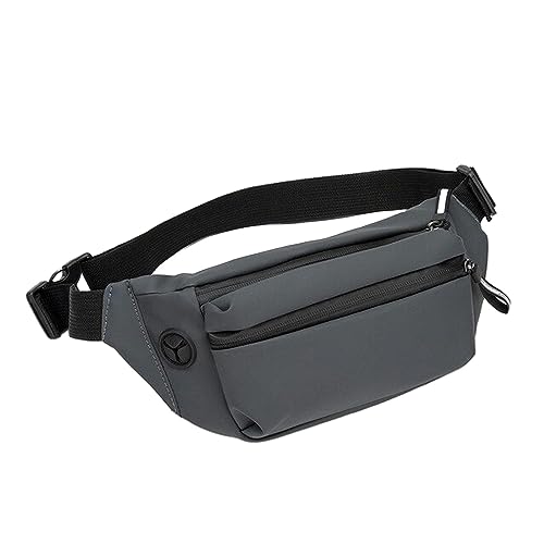 Gyios umhängetasche Männer wasserdichte Gürtelbeutel Mode Chest Pack Männliche Taillenbeutel Outdoor Sport Fanny Pack Herren -Reise -umhängetaschen-grau von Gyios