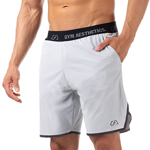 Gym Aesthetics | Herren Functional Sports Shorts Bodybuilding Kurz Sporthose Laufshorts UV-Schutz antistatisch Feuchtigkeitsregulierung/Herren Boxing MMA Shorts, Fitness und Kickboxen von GYM AESTHETICS