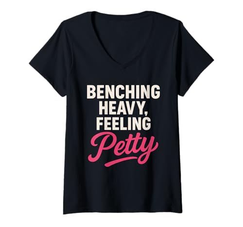 Damen Lustiges Bankdrücken Meme Spot Me Bro Powerlifting Gym Humor T-Shirt mit V-Ausschnitt von Gym Bro Barbell Benchday Bodybuilding Skip Leg Day