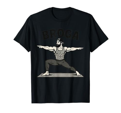 Broga: Yoga-Fitness-Pose-Fitnessstudio für bärtige Männer T-Shirt Broga: Yoga-Fitness-Pose-Fitnessstudio für bärtige Männer T-Shirt von Gym Culture Bro and Yoga