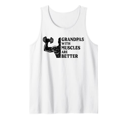 Herren Opas mit Muskeln sind Besser beim Bodybuilding-Training Tank Top Herren Opas mit Muskeln sind Besser beim Bodybuilding-Training Tank Top von Gym Grandpa Designs by A Dad Who Workout