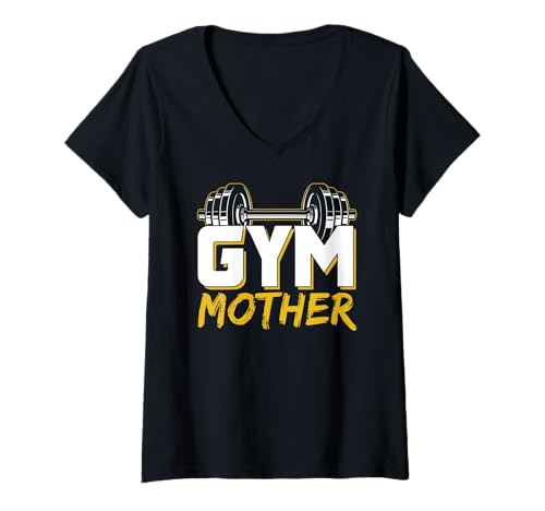 Damen Fitnessstudio Mutter Training Workout Gewichtheben Fitness Mama Mama T-Shirt mit V-Ausschnitt Damen Fitnessstudio Mutter Training Workout Gewichtheben Fitness Mama Mama T-Shirt mit V-Ausschnitt von Gym Mother Workouts Fitness Bodybuilding Mama