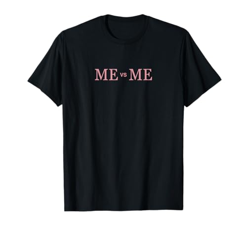 Herren Gym Pump Cover Me vs Myself Workout Top Selbstmotivation T-Shirt von Gym Pump Covers