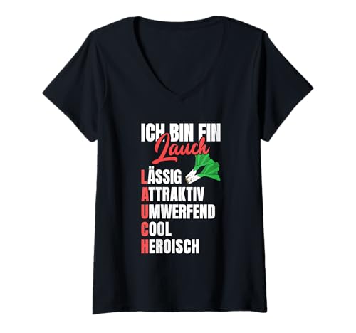 Damen Gym Bin EIN LAUCH LÄSSIG ATTRAKTIV UMWERFEND Gewichtheber T-Shirt mit V-Ausschnitt von Gym Shirt Fitnessstudio Muskel Training Lauch