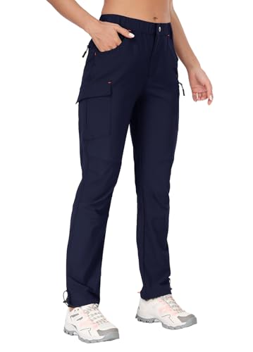 GymBrave Damen Cargo Caprihose,Schnelltrockend Wanderhose Leicht 3/4 Lange Outdoorhose,Stretch Trekkinghose mit Reißverschlusstaschen, lang Marineblau, Mittel GymBrave Damen Cargo Caprihose,Schnelltrockend Wanderhose Leicht 3/4 Lange Outdoorhose,Stretch Trekkinghose mit Reißverschlusstaschen, lang Marineblau, Mittel von GymBrave