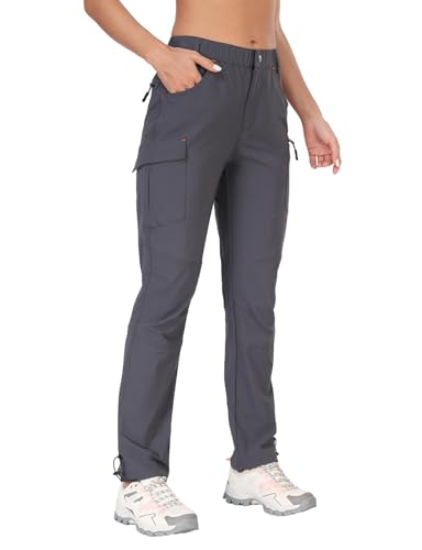 GymBrave Wanderhose Damen 3/4 Trekkinghose Stretch Leiche schnell trocknend Cargo Caprihose Sommer Outdoor UPF 50 mit Reißverschlusstaschen Langgrau XL GymBrave Wanderhose Damen 3/4 Trekkinghose Stretch Leiche schnell trocknend Cargo Caprihose Sommer Outdoor UPF 50 mit Reißverschlusstaschen Langgrau XL von GymBrave