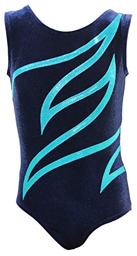 Turnanzug Plamak Basic Nicki Samt & Glitzerlycra Mädchen Gymnastikanzug Kurzarm Kinder Turnbody kurzärmlich Armlänge Langarm, Farbe Dunkelblau - Türkis, Größe 164 Turnanzug Plamak Basic Nicki Samt & Glitzerlycra Mädchen Gymnastikanzug Kurzarm Kinder Turnbody kurzärmlich Armlänge Langarm, Farbe Dunkelblau - Türkis, Größe 164 von GymStern