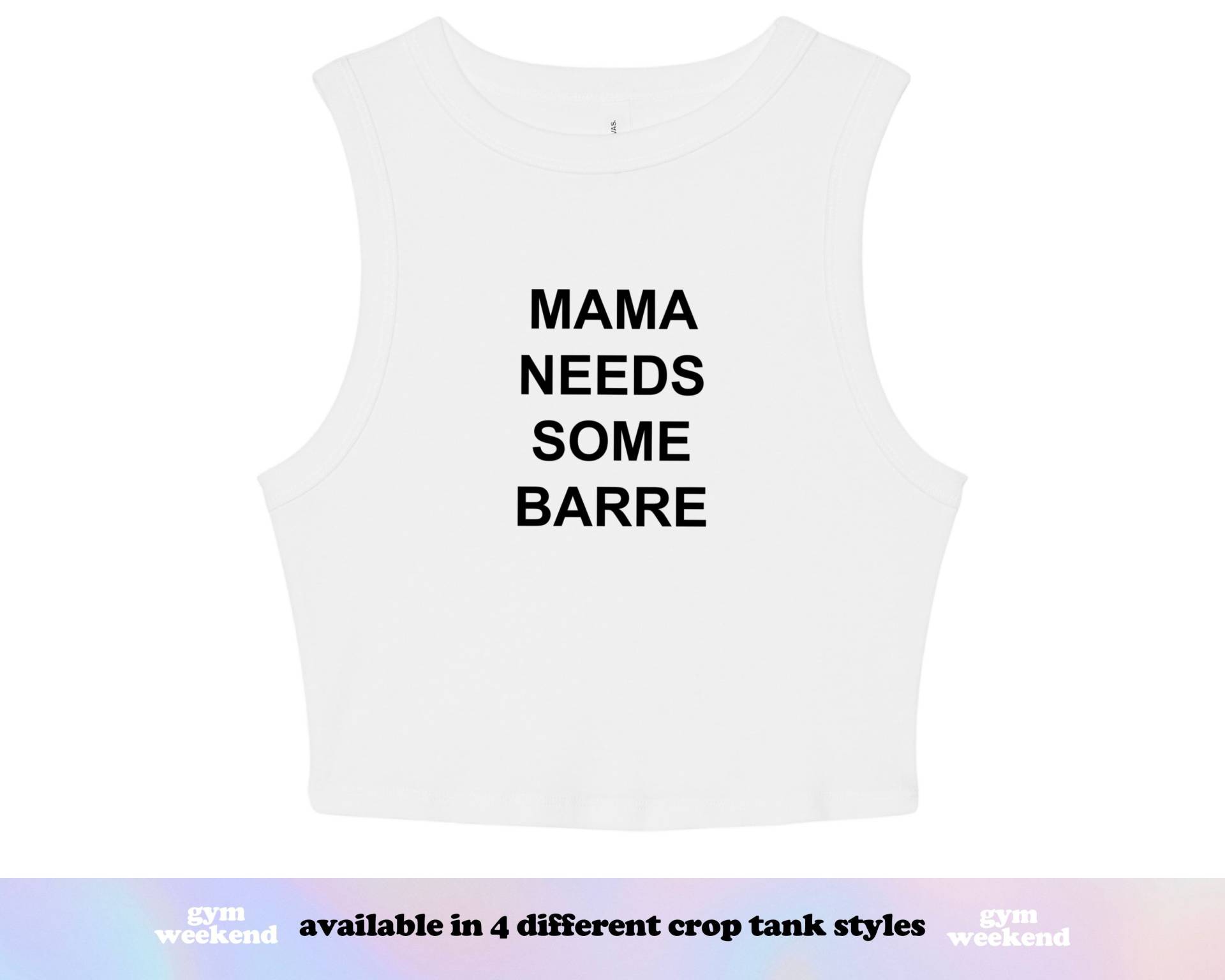 Barre Geschenk Für Mama | Muttertagsgeschenk Barre-Shirt Tank Top Bauchfreies Workout Braucht Einige von GymWeekendApparel