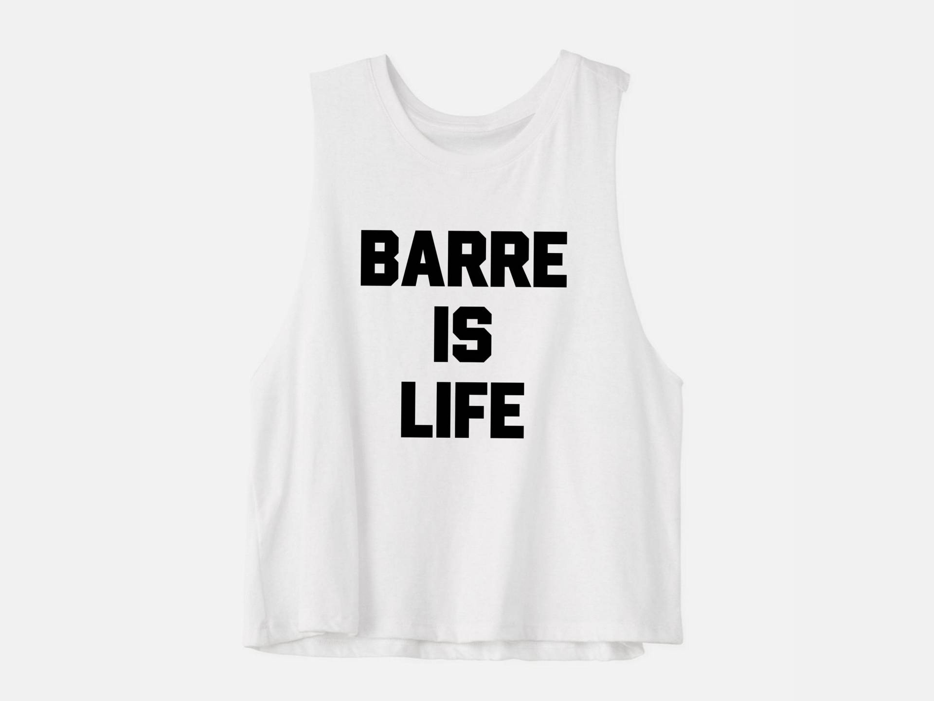 Barre Tank Top | Bauchfreies Workout Workout-Crop-Top Gym Shirt Damen Ausbilder Ist Das Leben von GymWeekendApparel