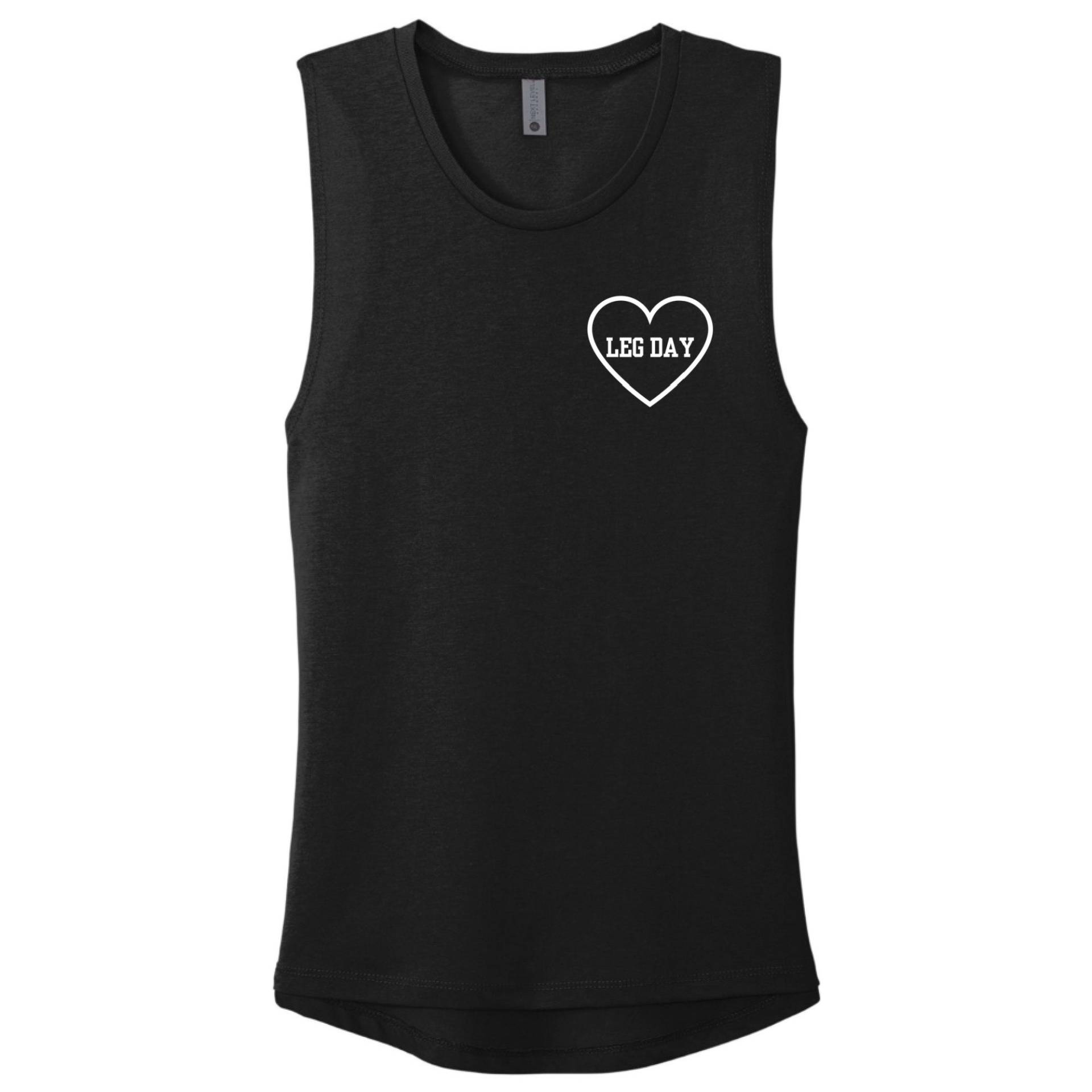 Bein-Tagestraining | Hebe-Tanktop Damen-Lifting-Shirt Fitnessstudio-Geschenk Für Sie Workout-Tanktop Liebe Zum Beintag von GymWeekendApparel