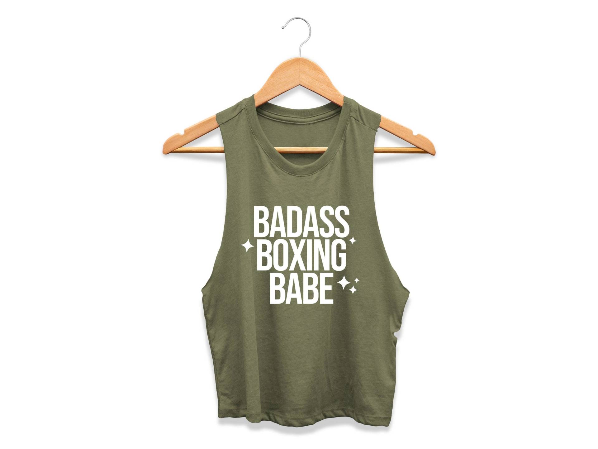 Boxen Crop Top | Damen Box-Shirt Tank Trainer Geschenk Für Sie Badass Boxing Babe von GymWeekendApparel