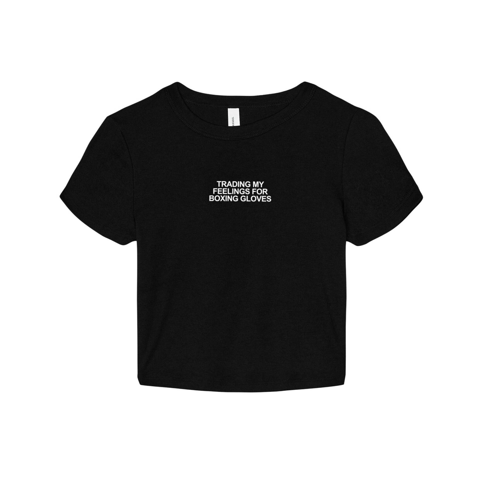 Boxen Shirt | Crop Top Geschenk Für Sie Kickboxen Ich Tausche Meine Gefühle Gegen Boxhandschuhe Ein von GymWeekendApparel