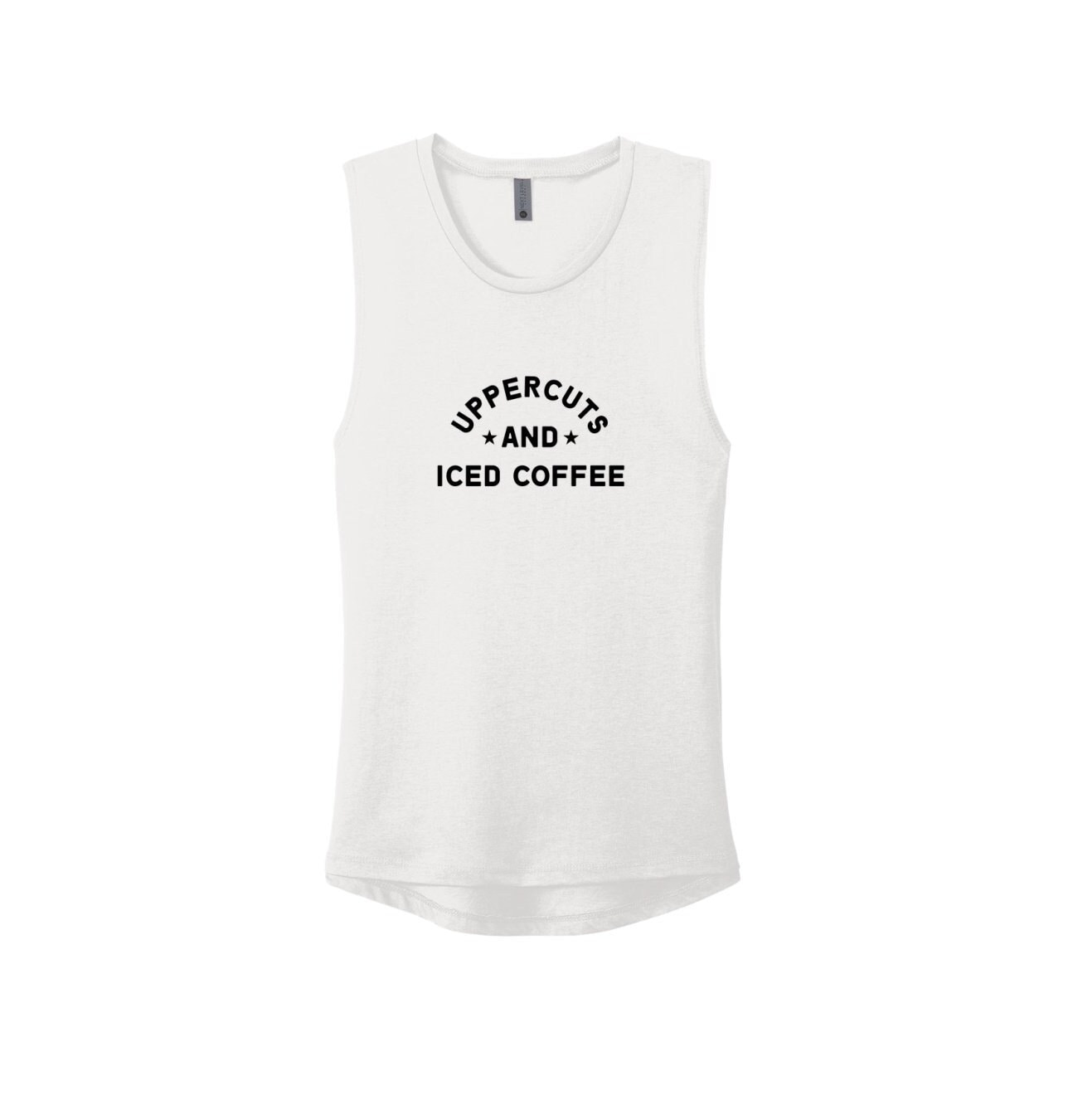 Boxen Tank Top | Kickboxen Damen Box-Shirt Kaffee-Gymnastik-Shirt Training Motivation Eiskaffee Und Aufnäher von GymWeekendApparel