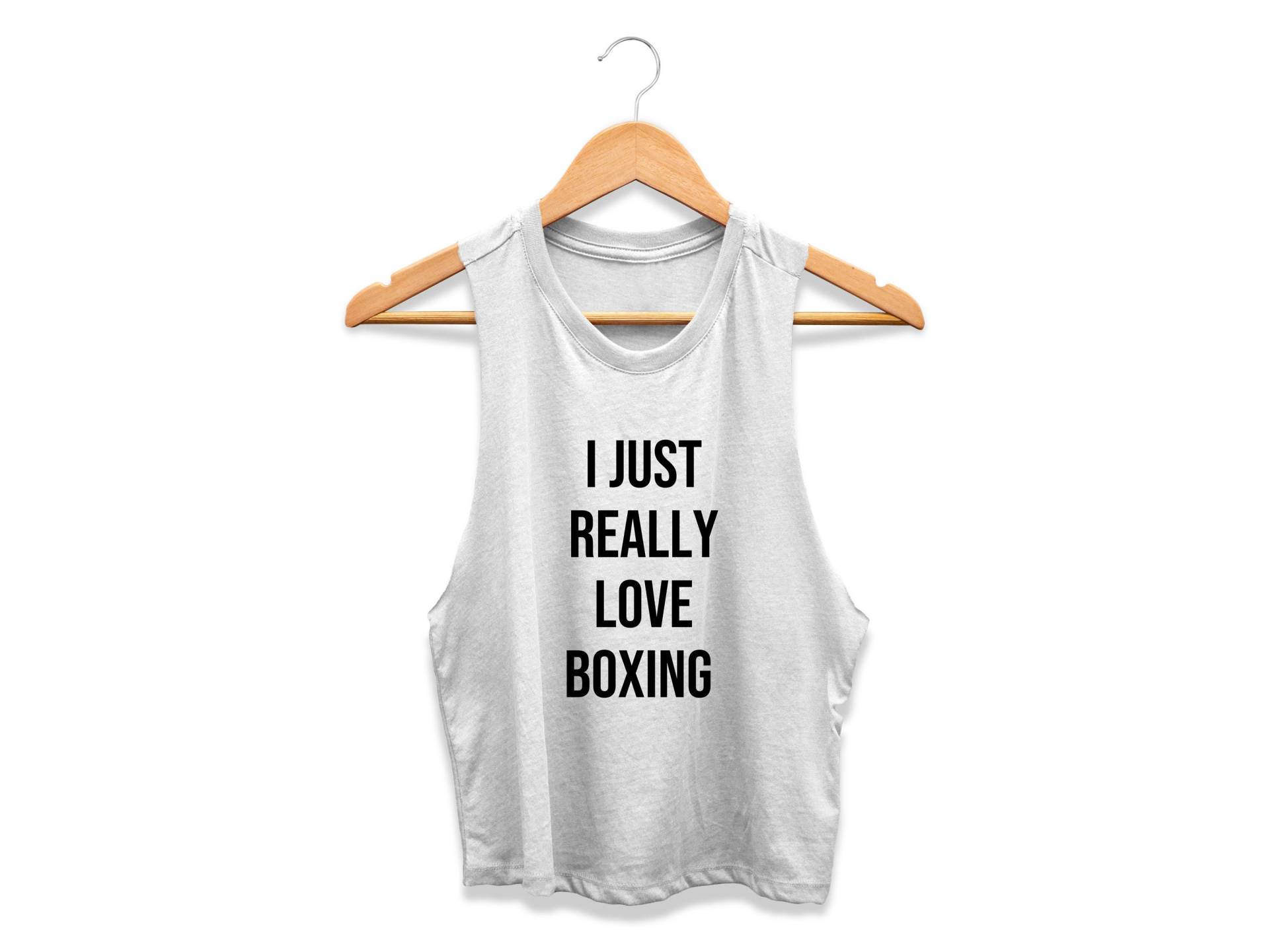 Boxlehrer | Boxgeschenk Für Sie Boxshirt Box-Tanktop Damen Boxen Crop Top Ich Liebe Einfach Wirklich von GymWeekendApparel