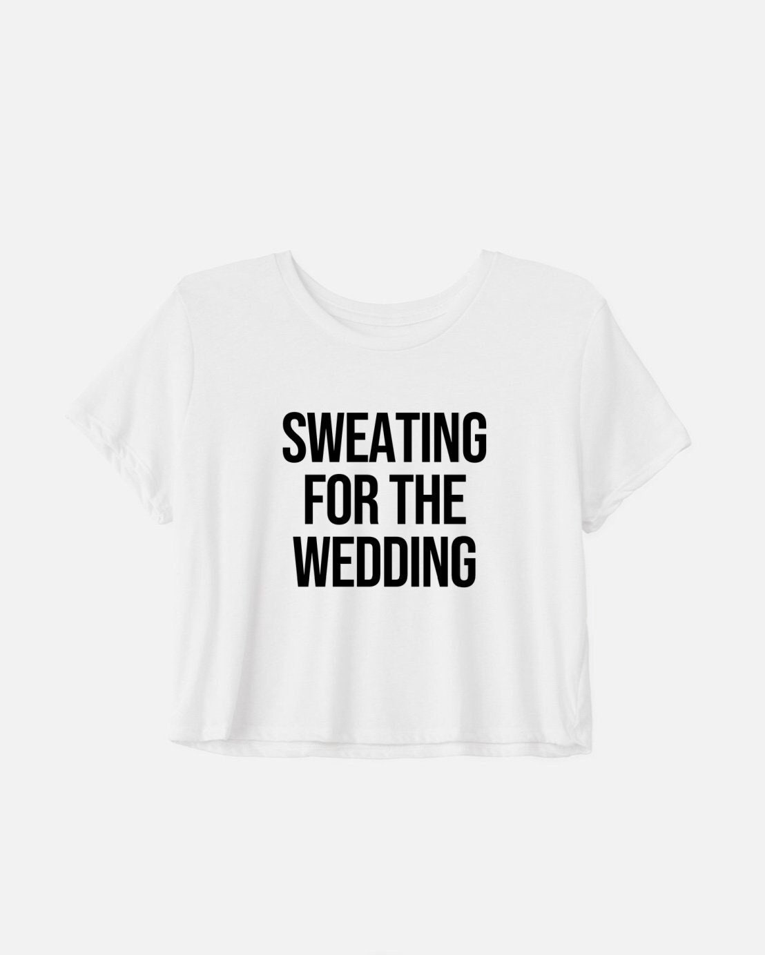 Braut Workout Shirt | Verlobung Geschenk Damen Kurzarm T-Shirt Workout-Crop-Top Schwitzen Für Die Hochzeit von GymWeekendApparel