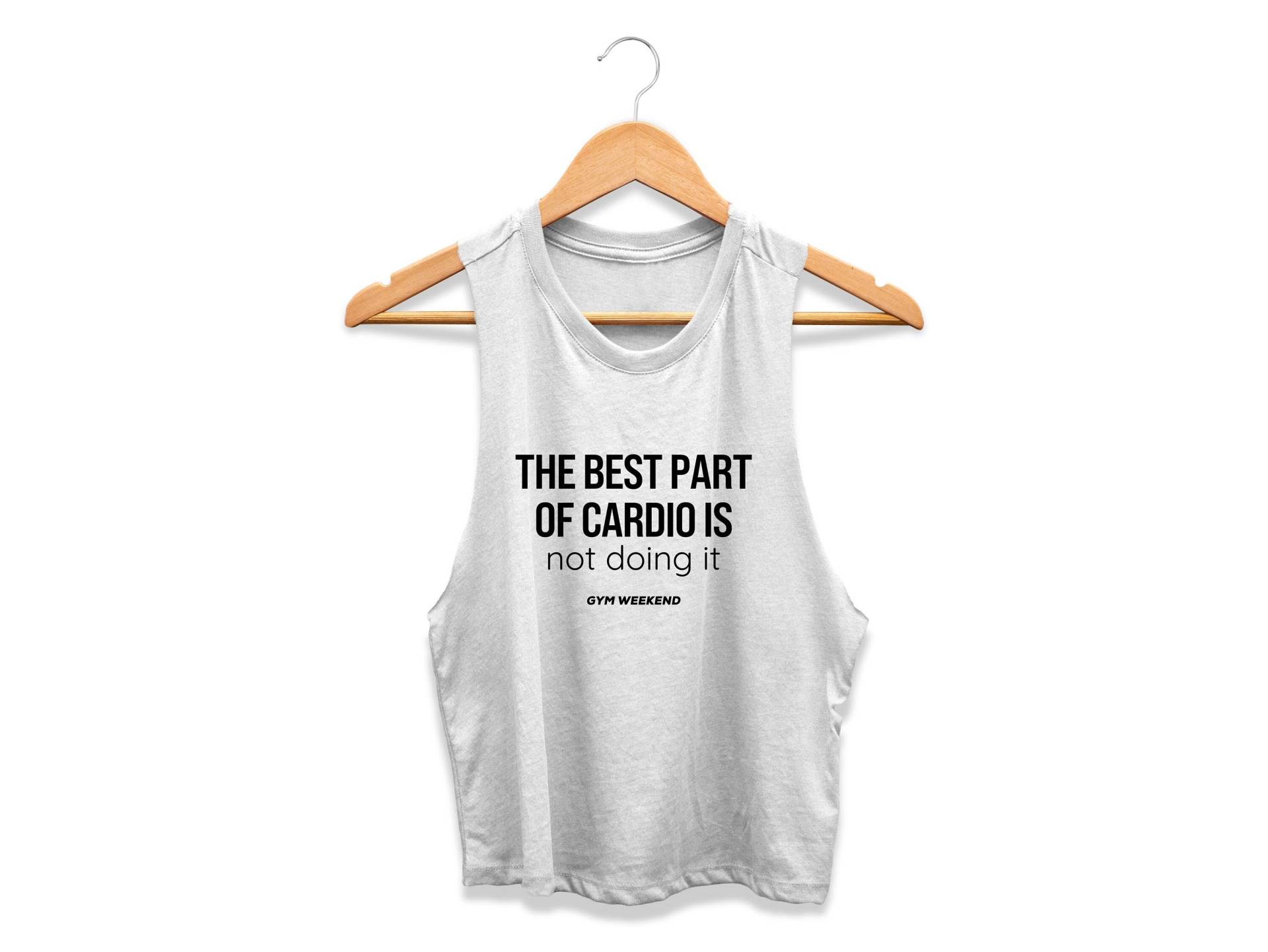 Cardio-Shirt | Hebe Tank Top Ausgeführt Yoga-Shirt Bein-Tag-Shirt Der Beste Teil Von Cardio Ist, Es Nicht Zu Tun von GymWeekendApparel