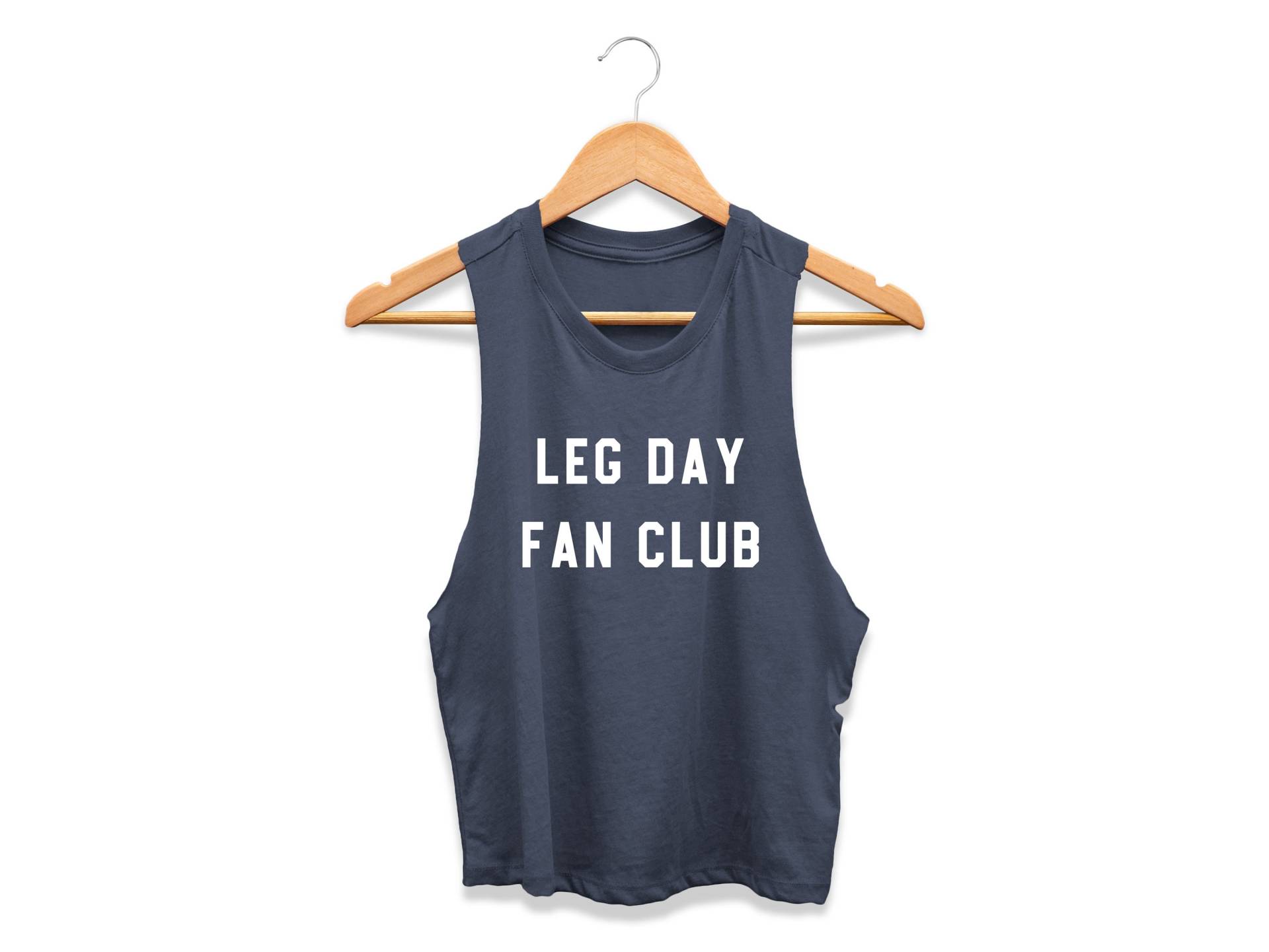 Heben Shirt | Bein Tag Crop Top Lustiges Gewichtheber-Wettkampf Kniebeugen Kreuzheben Hebecoach Bein-Tag-Fanclub von GymWeekendApparel